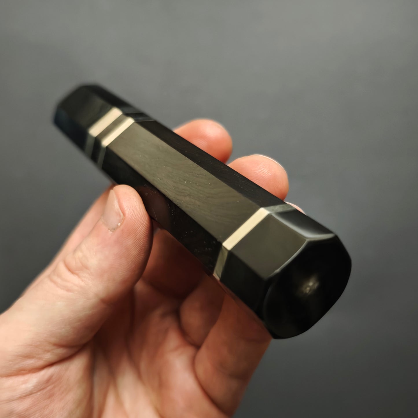 Black Ebony with Dark Buffalo Horn Ferrule - 3 Metal Spacers