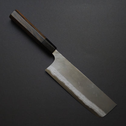 Katsushige Anryu Aogami Super Damascus Nakiri 160mm