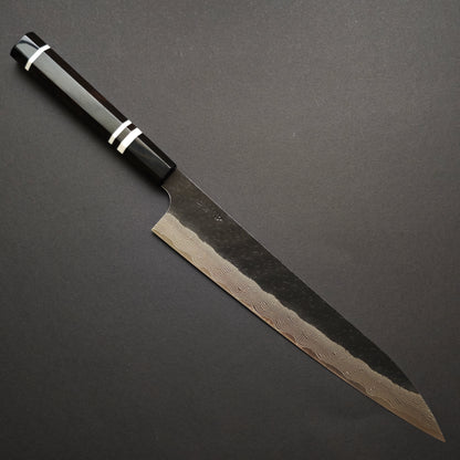 Nigara Hamono SPG Strix Kurouchi Damascus Sujihiki 270mm