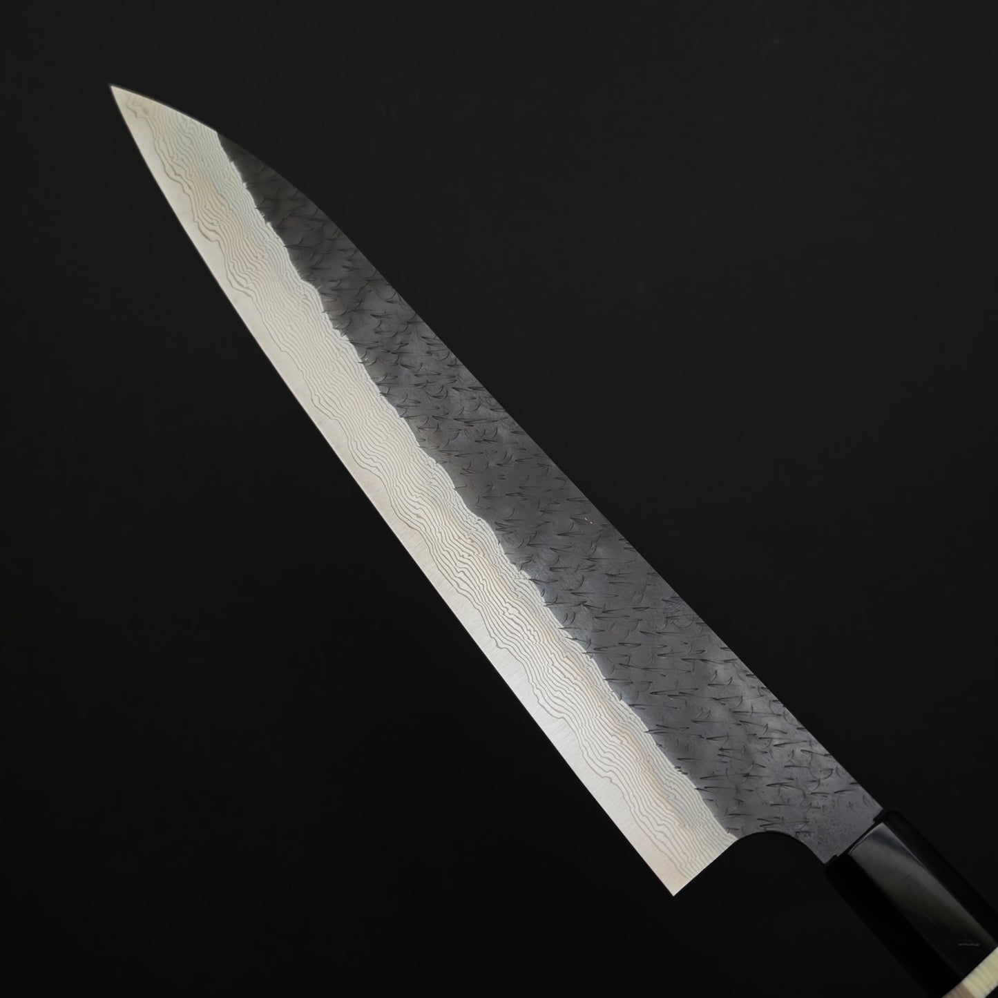 Nigara Hamono SPG Strix Kurouchi Damascus Sujihiki 270mm