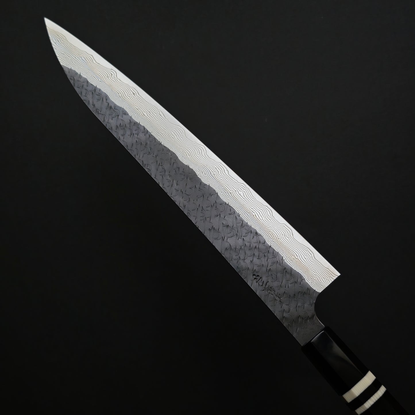 Nigara Hamono SPG Strix Kurouchi Damascus Sujihiki 270mm