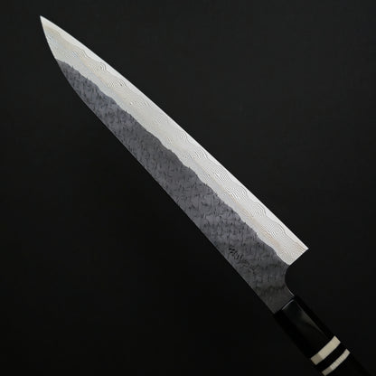 Nigara Hamono SPG Strix Kurouchi Damascus Sujihiki 270mm