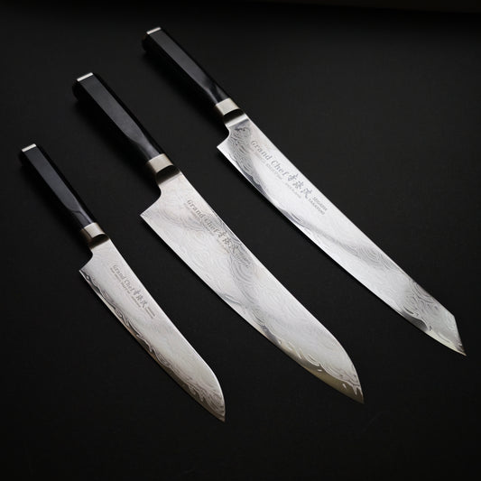 Knife Set 1 Sakai Takayuki Grand Chef Seigaiha(P,G21,SU)
