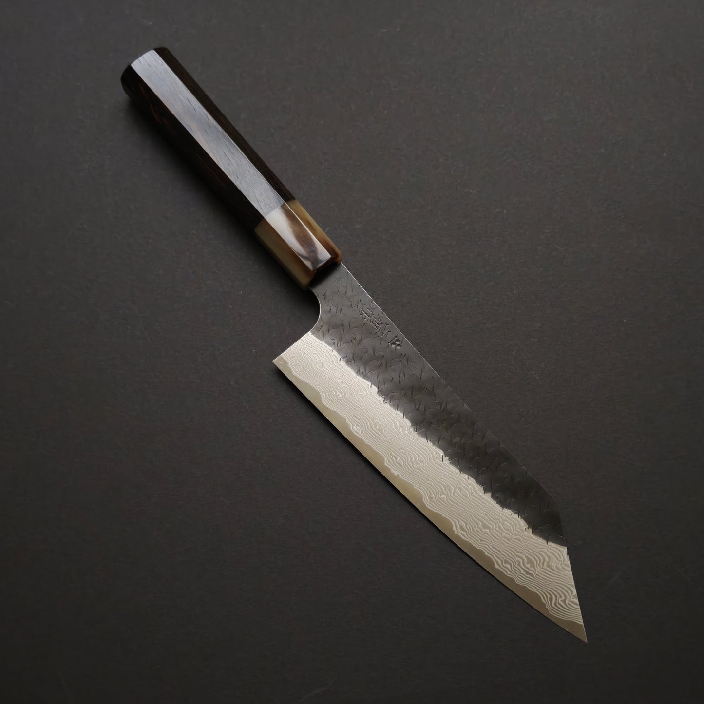 Nigara Hamono SPG Strix Kurouchi Damascus Kiritsuke Santoku 165mm