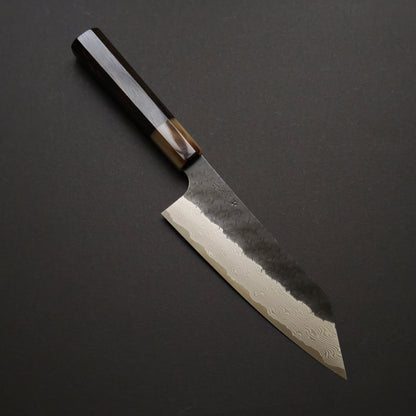 Nigara Hamono SPG Strix Kurouchi Damascus Kiritsuke Santoku 165mm