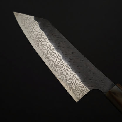 Nigara Hamono SPG Strix Kurouchi Damascus Kiritsuke Santoku 165mm