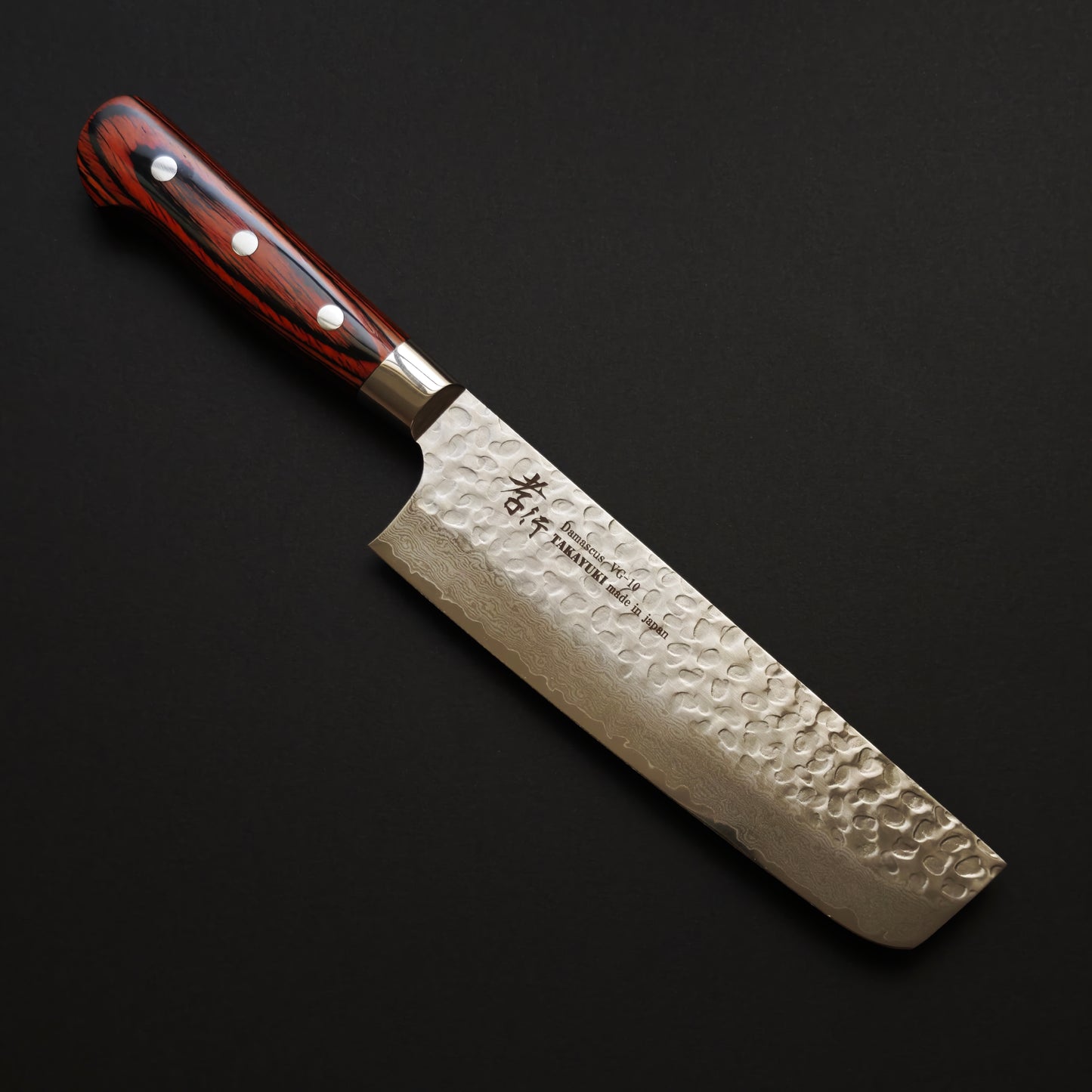 Sakai Takayuki VG10 33 Layer Damascus Nakiri 160mm-Western Handle