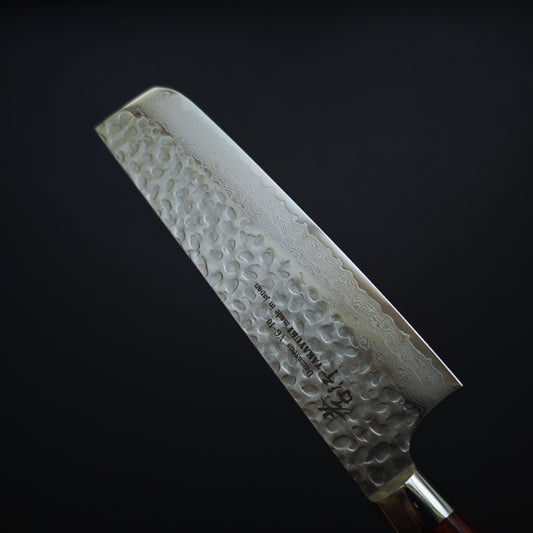 Sakai Takayuki VG10 33 Layer Damascus Nakiri 160mm-Western Handle
