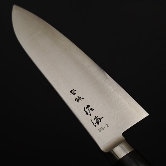 Touroku Sakai Migaki SG2 Santoku 180mm Western Handle