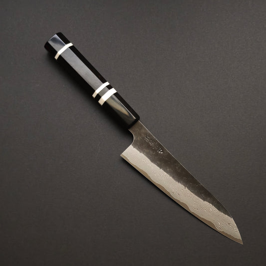 Nigara Hamono SPG Strix Kurouchi Damascus Petty 150mm