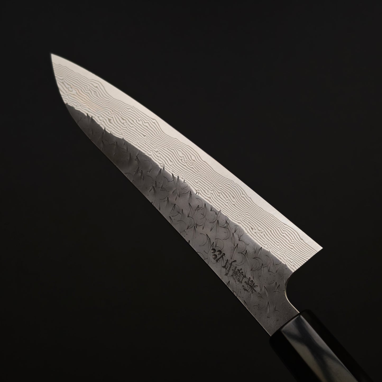 Nigara Hamono SPG Strix Kurouchi Damascus Petty 150mm