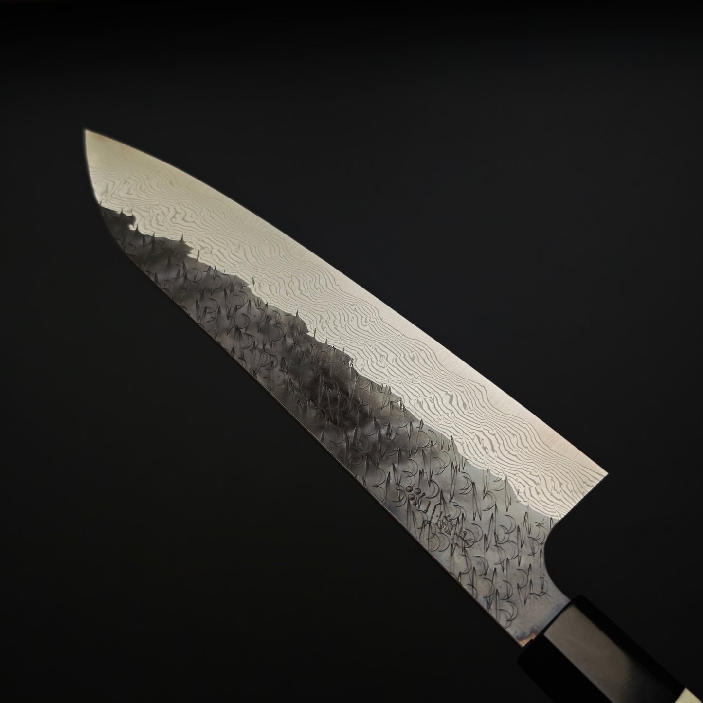 Nigara Hamono SPG Strix Kurouchi Damascus Gyuto 210mm