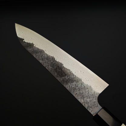 Nigara Hamono SPG Strix Kurouchi Damascus Gyuto 210mm
