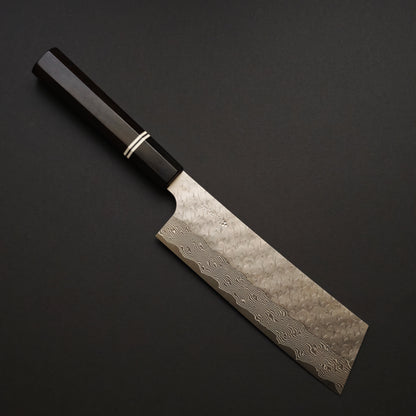 Nigara Hamono SPG Strix Damascus Nakiri 180mm