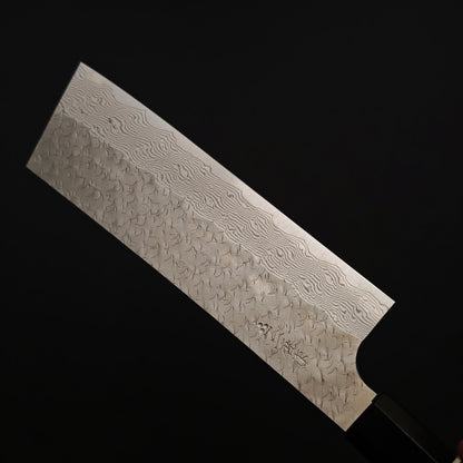 Nigara Hamono SPG Strix Damascus Nakiri 180mm