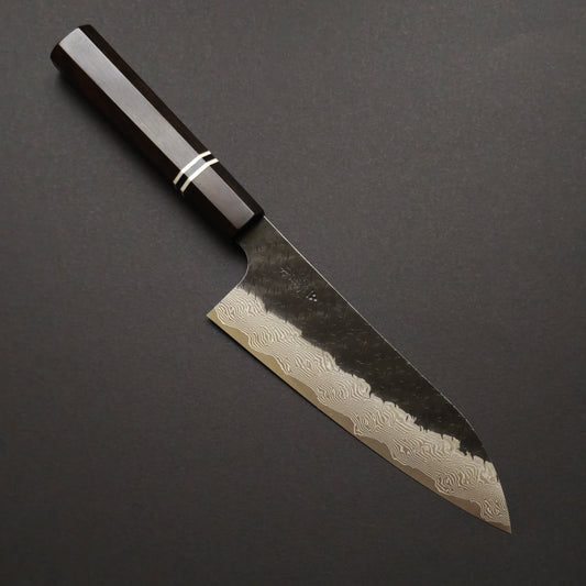 Nigara Hamono SPG Strix Kurouchi Damascus Santoku 165mm