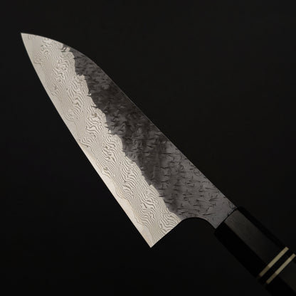 Nigara Hamono SPG Strix Kurouchi Damascus Santoku 165mm