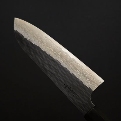 Nigara Hamono VG XEOS Damascus Kurouchi Santoku 170mm
