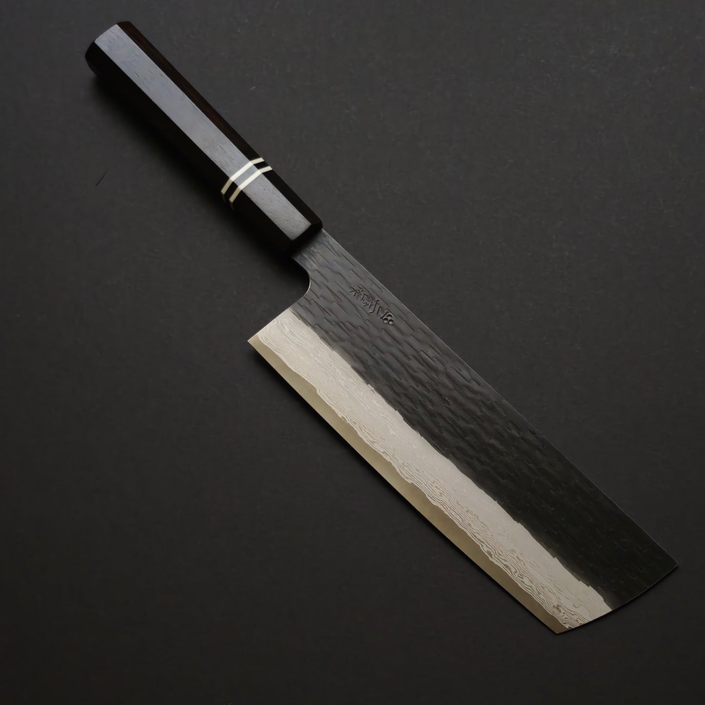 Nigara Hamono VG XEOS Damascus Kurouchi Nakiri 165mm