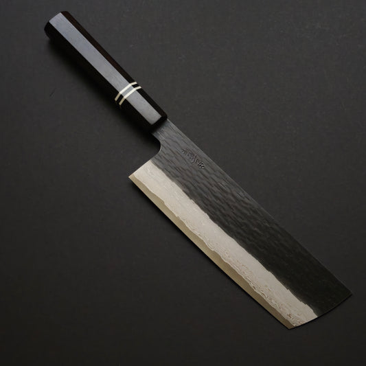Nigara Hamono VG XEOS Damascus Kurouchi Nakiri 165mm