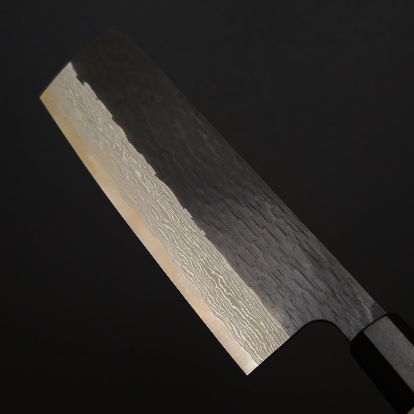 Nigara Hamono VG XEOS Damascus Kurouchi Nakiri 165mm
