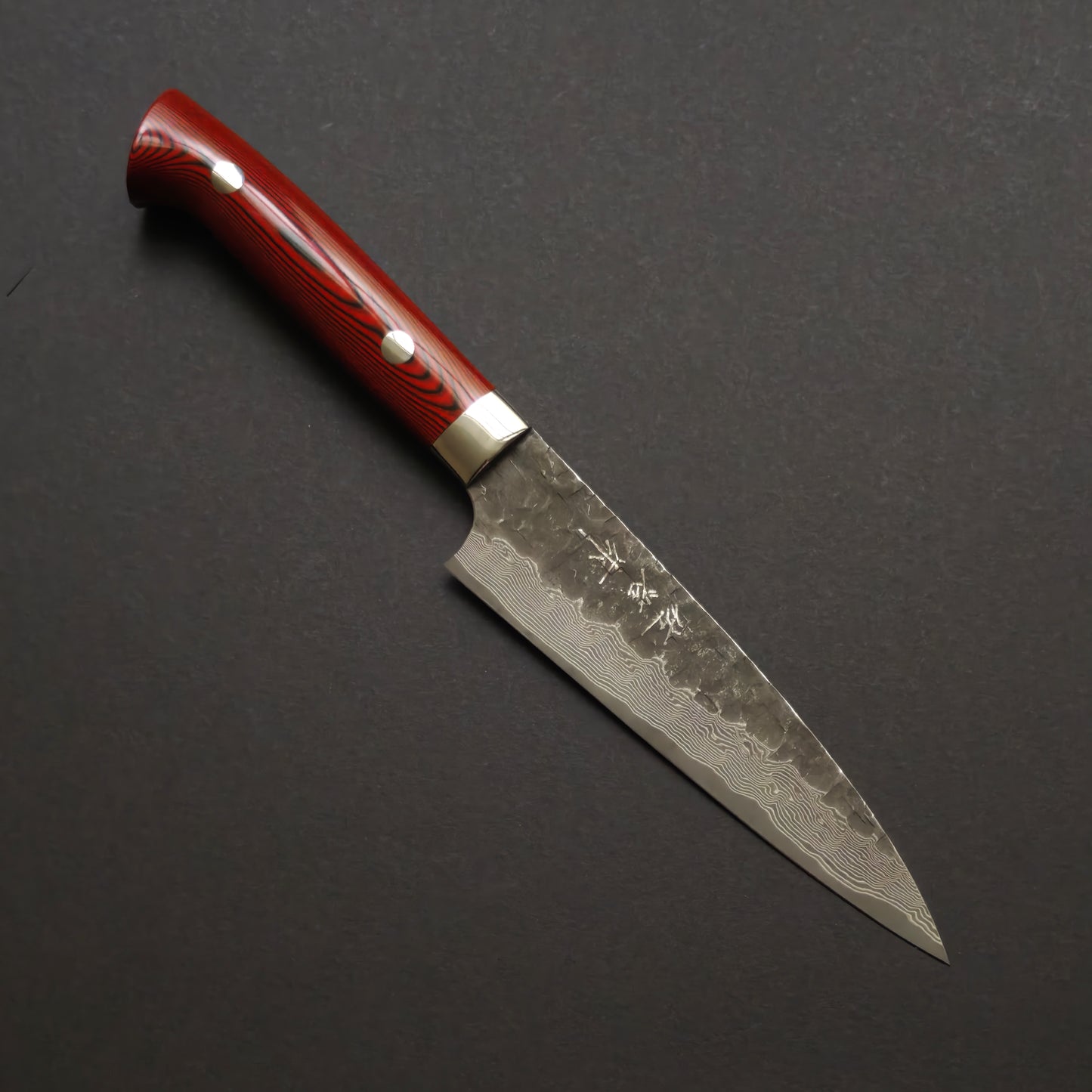 Takeshi Saji VG10 Cross Tsuchime Kurouchi Petty 130mm
