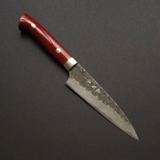 Takeshi Saji VG10 Cross Tsuchime Kurouchi Petty 130mm