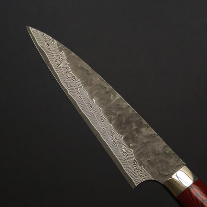 Takeshi Saji VG10 Cross Tsuchime Kurouchi Petty 130mm