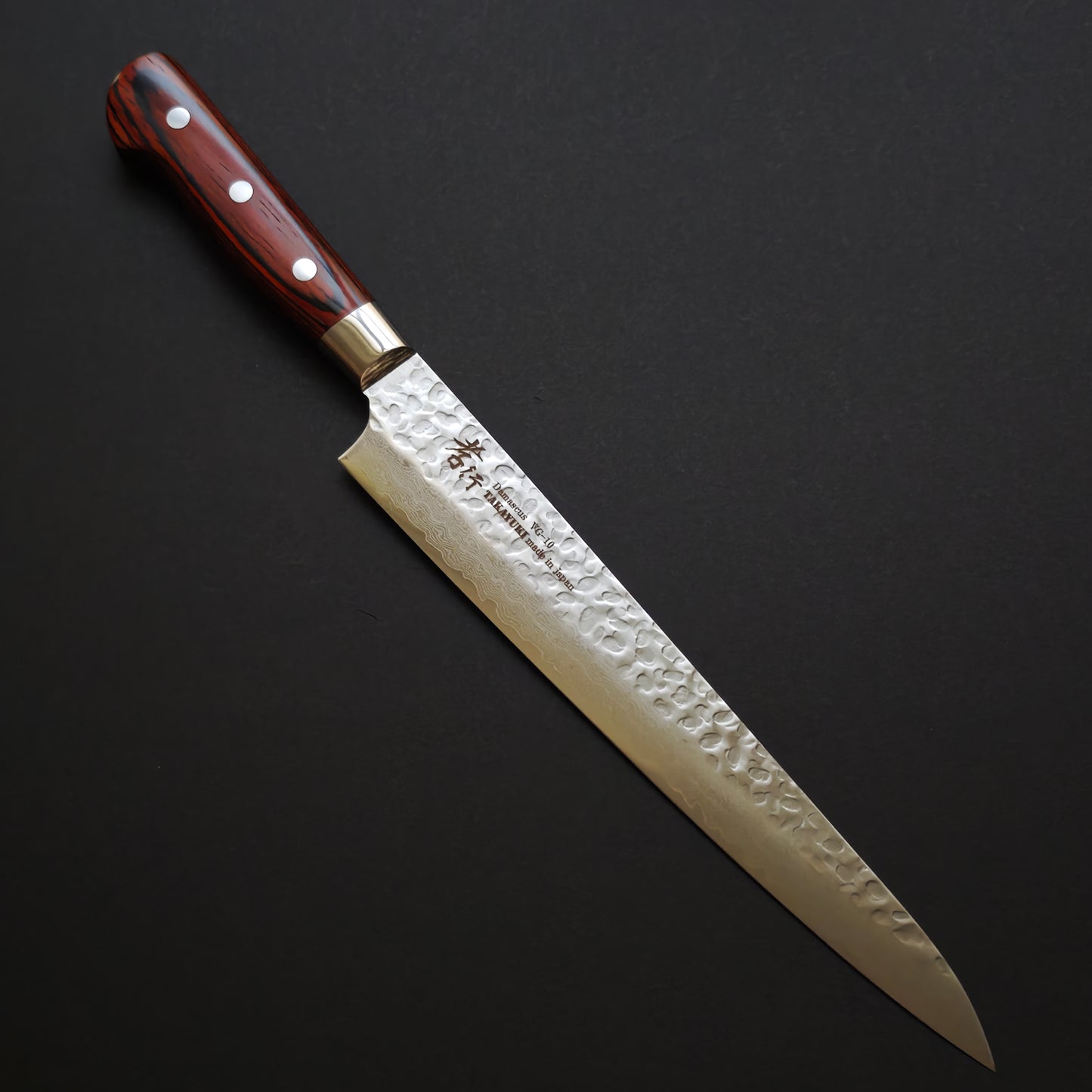 Sakai Takayuki VG10 33 Layer Damascus Sujihiki 240mm-Western Handle