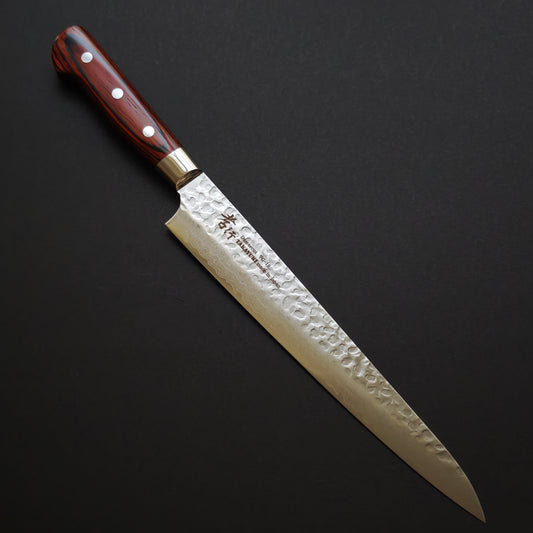 Sakai Takayuki VG10 33 Layer Damascus Sujihiki 240mm-Western Handle