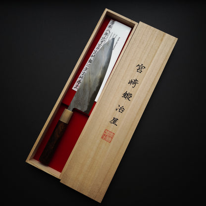 4 Miyazaki Kajiya Blue2 Kitaeji Wa-Tetsu Honwarikomi Gyuto 205mm (Batch3)