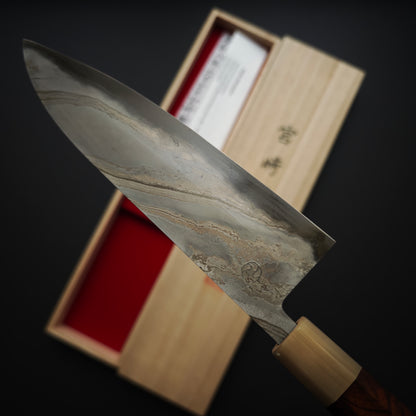 4 Miyazaki Kajiya Blue2 Kitaeji Wa-Tetsu Honwarikomi Gyuto 205mm (Batch3)