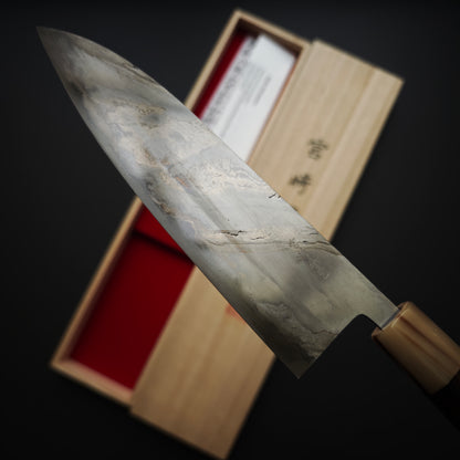 4 Miyazaki Kajiya Blue2 Kitaeji Wa-Tetsu Honwarikomi Gyuto 205mm (Batch3)