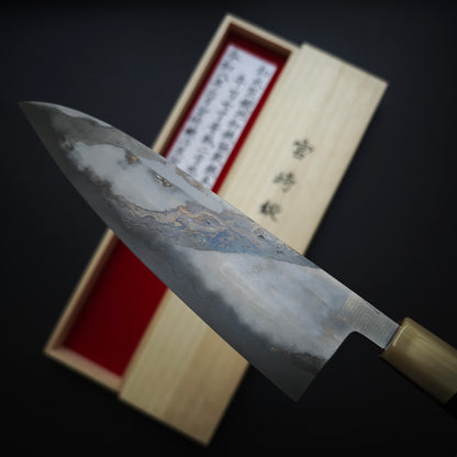 6 Miyazaki Kajiya Blue2 Kitaeji Wa-Tetsu Honwarikomi Gyuto 210mm (Batch3)