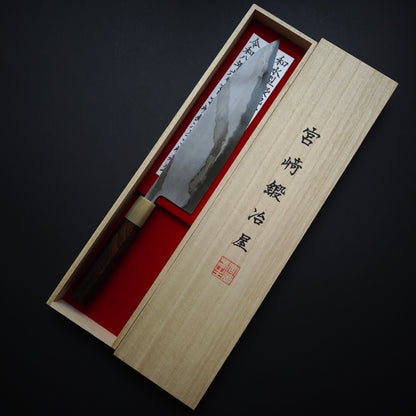 8 Miyazaki Kajiya Blue2 Kitaeji Wa-Tetsu Honwarikomi Gyuto 240mm (Batch3)