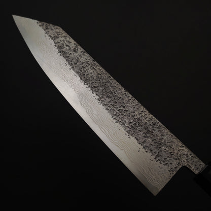 22 Miyazaki Kajiya Ginsan Damascus Tsuchime Kiritsuke Gyuto 240mm (Batch3)