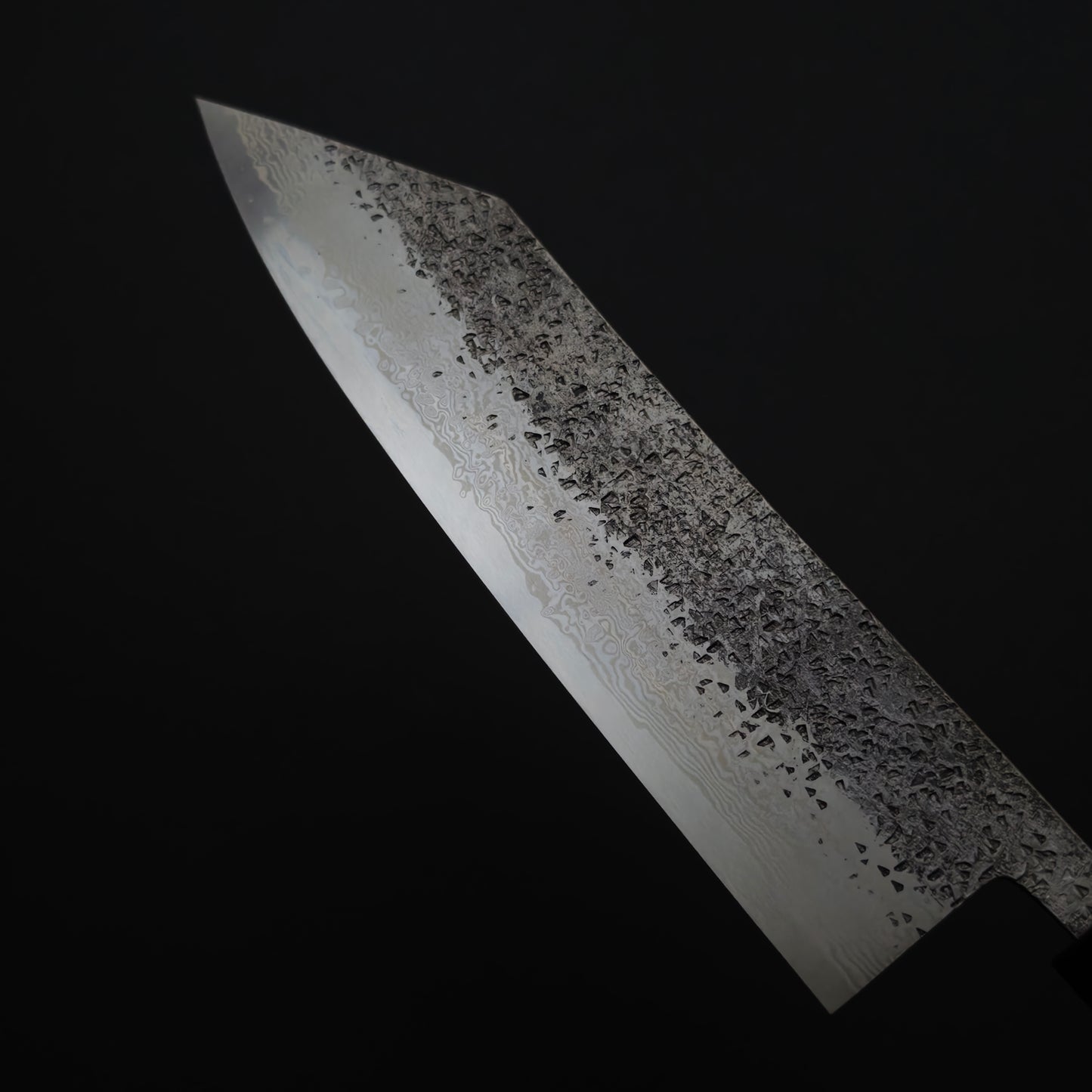23 Miyazaki Kajiya Ginsan Damascus Tsuchime Kiritsuke Gyuto 215mm (Batch3)