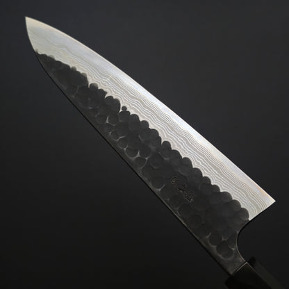 Nao Yamamoto Blue Super Kuro Tsuchime Damascus Gyuto 210mm