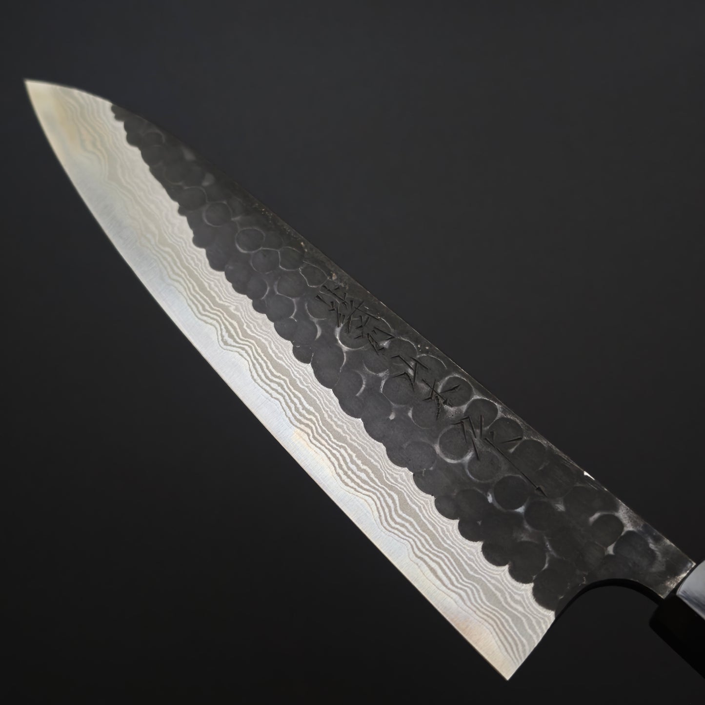 Nao Yamamoto Blue Super Kuro Tsuchime Damascus Gyuto 210mm