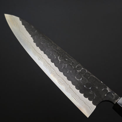 Nao Yamamoto Blue Super Kuro Tsuchime Damascus Gyuto 210mm