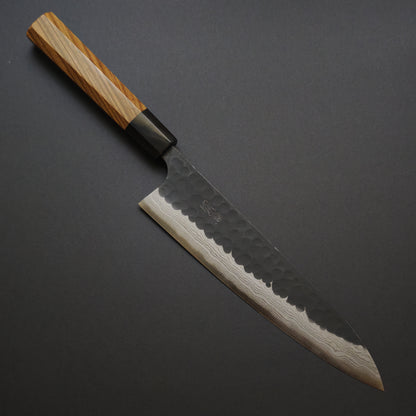 Nao Yamamoto Blue Super Kuro Tsuchime Damascus Gyuto 210mm
