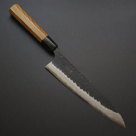 Nao Yamamoto Blue Super Kuro Tsuchime Damascus Gyuto 210mm