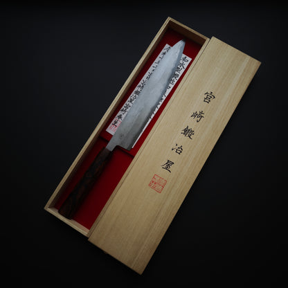 14 Miyazaki Kajiya Kitaeji Wa-tetsu Hon-warikomi Sujihiki 255mm
