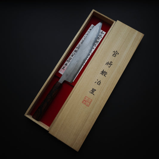 14 Miyazaki Kajiya Kitaeji Wa-tetsu Hon-warikomi Sujihiki 255mm