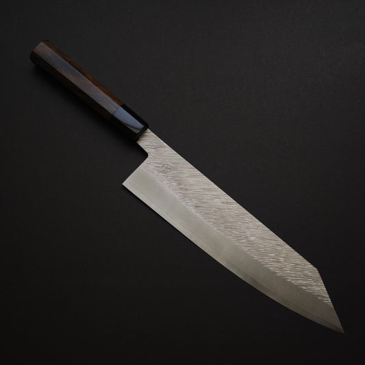 31 Miyazaki Kajiya ZA18 Damascus Tsuchime Kiritsuke Gyuto 240mm (Batch3)