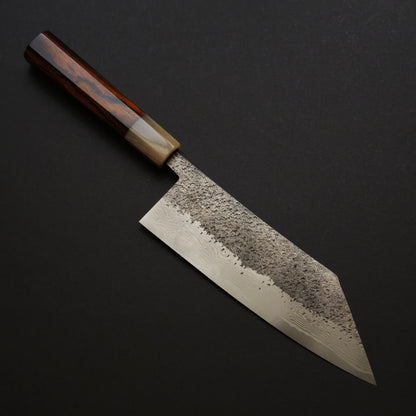 26 Miyazaki Kajiya Ginsan Damascus Tsuchime Bunka 180mm (Batch3)