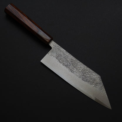 27 Miyazaki Kajiya Ginsan Damascus Tsuchime Bunka 180mm (Batch3)