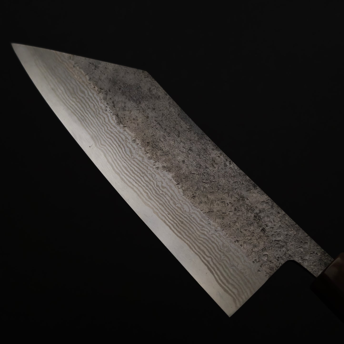 27 Miyazaki Kajiya Ginsan Damascus Tsuchime Bunka 180mm (Batch3)