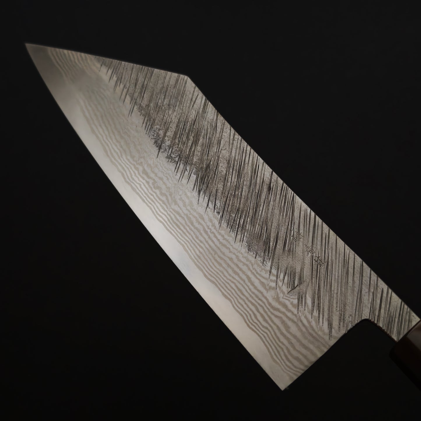 36 Miyazaki Kajiya Ginsan Damascus Tsuchime Bunka 180mm (Batch3)