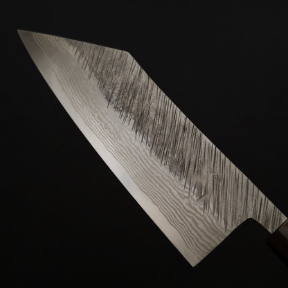 36 Miyazaki Kajiya Ginsan Damascus Tsuchime Bunka 180mm (Batch3)